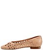 Color:Sand - Image 4 - Edith Woven Leather Bow Flats
