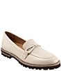 Color:Ivory - Image 1 - Fiora Leather Lug Sole Loafers
