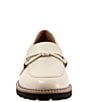 Color:Ivory - Image 5 - Fiora Leather Lug Sole Loafers