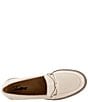 Color:Ivory - Image 6 - Fiora Leather Lug Sole Loafers