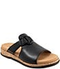 Trotters Ginnie Leather Cork Wedge Slide Sandals - Image 1