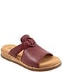 Trotters Ginnie Leather Cork Wedge Slide Sandals - Image 1