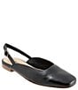 Color:Black - Image 1 - Holly Leather Slingback Flats