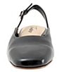 Color:Black - Image 5 - Holly Leather Slingback Flats