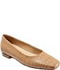 Trotters Honor Croco Embossed Leather Flats - Image 1
