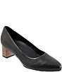 Trotters Kari Leather Block Heel Pumps,Specials : American Fashion Style Bags On Sale