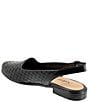 Color:Black - Image 3 - Lea Woven Leather Sling Flats