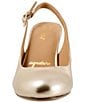 Trotters Lexi Bridal Metallic Leather Slingback Pumps - Image 5