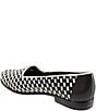 Color:Black/White - Image 3 - Liz Woven Leather And Patent Slip-On Loafers