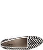 Color:Black/White - Image 6 - Liz Woven Leather And Patent Slip-On Loafers