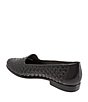 Color:Black - Image 4 - Liz Woven Leather Detailed Loafers