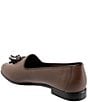 Color:Dark Taupe - Image 3 - Liz Tassel Leather Loafers