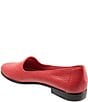 Color:Red - Image 2 - Liz Tumbled Leather Flats