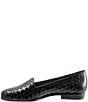 Color:Black - Image 4 - Liz Woven Leather Slip-On Loafers