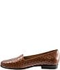 Color:Brown - Image 4 - Liz Woven Leather Slip-On Loafers