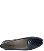 Color:Navy - Image 6 - Liz Woven Leather Slip-On Loafers