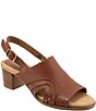 Trotters Mariam Leather Slingback Block Heel Sandals - Image 1