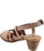 Color:Taupe - Image 3 - Meadow Leather Stretch Sandals