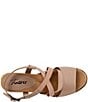 Color:Taupe - Image 6 - Meadow Leather Stretch Sandals