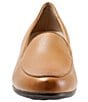 Color:Tan - Image 4 - Monarch Leather Slip-On Block Heel Loafers
