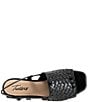 Color:Black - Image 6 - Nola Leather Woven Flat Sandals