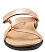 Color:Champagne Metallic - Image 5 - Raja Metallic Adjustable Slide Sandals