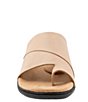 Color:Beige - Image 5 - Regina Leather Toe Ring Sandals