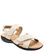 Color:Ivory - Image 1 - River Leather Sandals