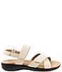 Color:Ivory - Image 2 - River Leather Sandals