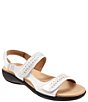 Color:White - Image 1 - Romi Woven Adjustable Sandals