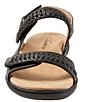 Color:Black - Image 5 - Romi Woven Leather Adjustable Sandals