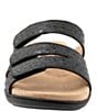 Color:Black - Image 5 - Rose Tool Leather Adjustable Slide Sandals