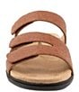 Color:Luggage - Image 5 - Rose Tool Leather Adjustable Slide Sandals