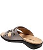 Color:Pewter Metallic - Image 3 - Ruthie Woven Slide Sandals