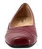 Color:Sangria - Image 5 - Sasha Leather Slip-On Flats