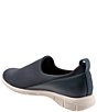 Color:Navy - Image 3 - Ultima Leather Slip-On Sneaker
