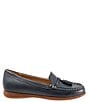 Color:Navy - Image 2 - Women's Dawson Leather Tassel Loafers