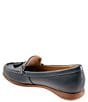 Color:Navy - Image 3 - Women's Dawson Leather Tassel Loafers