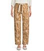 Tru Luxe Jeans Canvas Print Barrel Leg Jeans - Image 1