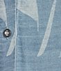 Tru Luxe Jeans Chambray Point Collar Short Sleeve Button Front Midi Shirtdress, Color:Chambray Blue - Image 3