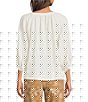 Tru Luxe Jeans Laundered Rayon Split Round Neck 3/4 Sleeve Top - Image 2