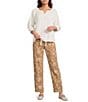 Tru Luxe Jeans Laundered Rayon Split Round Neck 3/4 Sleeve Top - Image 3