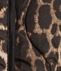Tru Luxe Jeans Leopard Print Water Resistant Stand Collar Long Sleeve Zip Front Jacket, Color:Neutral Animal - Image 5