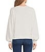 Tru Luxe Jeans Round Neck Long Sleeve Blouse - Image 2