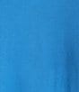 Color:Blue - Image 4 - V Neck Knit Fringe Short Sleeve Top