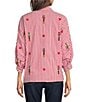 Tru Luxe Jeans Woven Button Front 3/4 Sleeves Shirt - Image 2