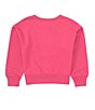Color:Dark Pink - Image 2 - Big Girls 7-16 Long Sleeve Knit Top with Chains Sweatshirt