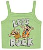 Color:Light Green - Image 1 - Big Girls 7-16 Sleeveless Lets Rock Flintstones Tank