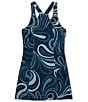 Truce Big Girls Sleeveless Racerback Printed Denim A-Line Dress, Color:Blue - Image 2