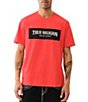 True Religion Box Logo Mesh Short Sleeve T-Shirt - Image 1